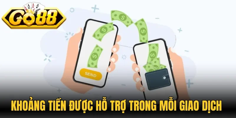 Khoảng tiền được hỗ trợ trong mỗi giao dịch 